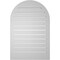 Ekena Millwork Round Top Surface Mount PVC Gable Vent: Functional, w/ 2"W x 2"P Brickmould Sill Frame, 24"W x 36"H GVPRT24X3603SF - alternate 4